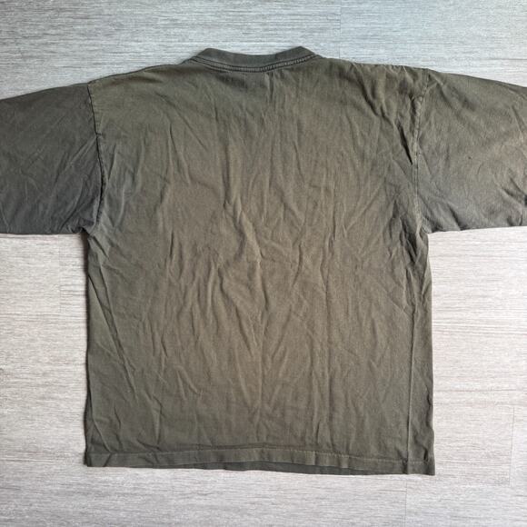 Vintage 90s Single Stitch Animal Print Shirt FOREVER WILD Cougar Tee Alore XXL - Picture 4 of 7